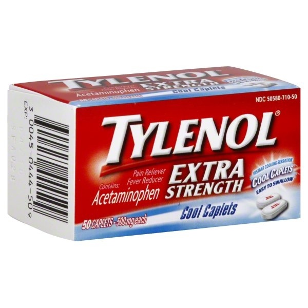 slide 1 of 1, Tylenol Coll Caplets, 1 ct