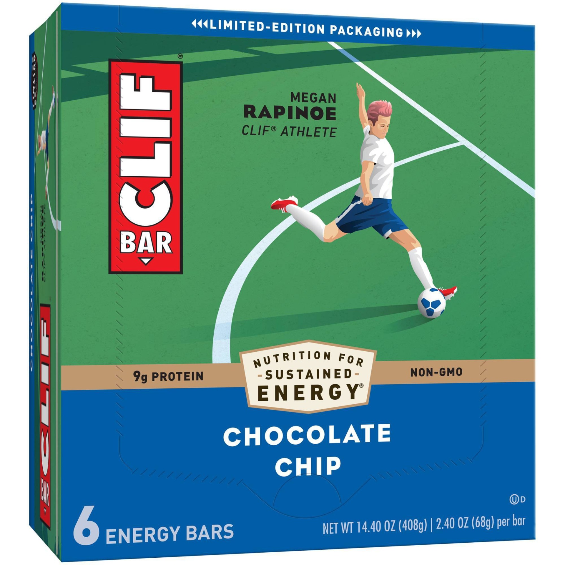 slide 1 of 15, CLIF Chocolate Chip Bars, 6 ct; 2.4 oz