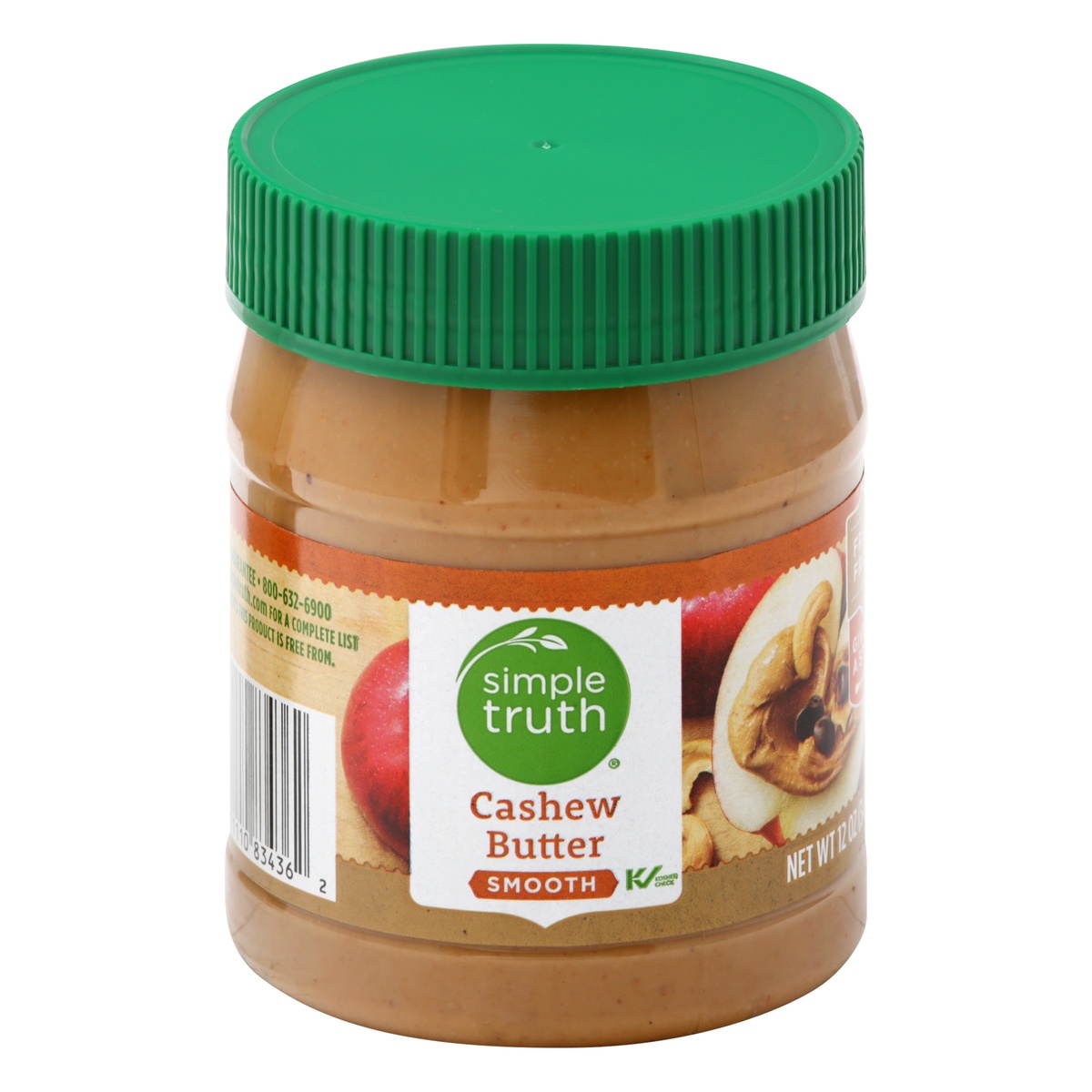 slide 1 of 1, Simple Truth Smooth Cashew Butter, 12 oz