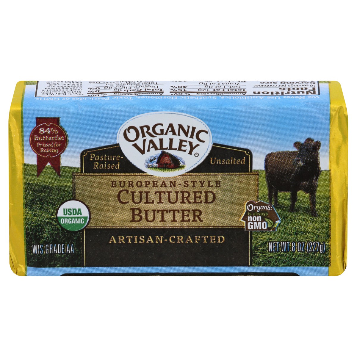 slide 1 of 13, Organic Valley Unsalted Butter-European, 8 oz