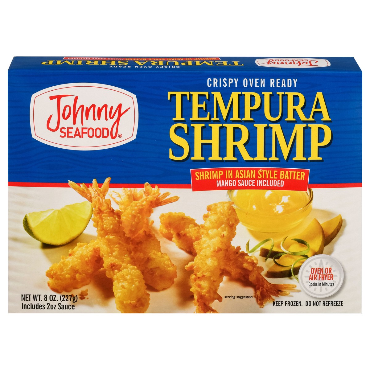 slide 1 of 9, Johnny Seafood Tempura Shrimp 8 oz, 8 oz