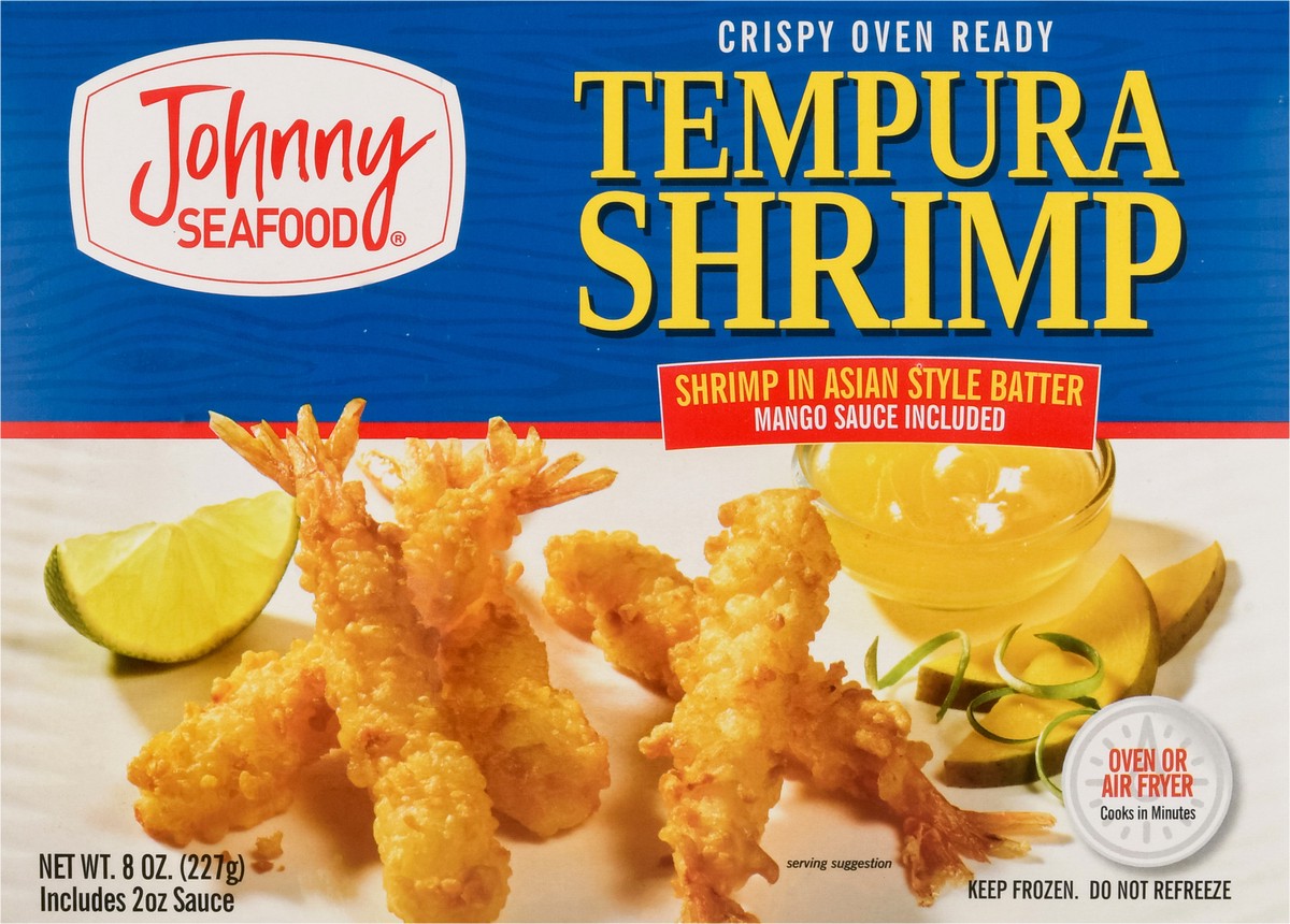 slide 9 of 9, Johnny Seafood Tempura Shrimp 8 oz, 8 oz