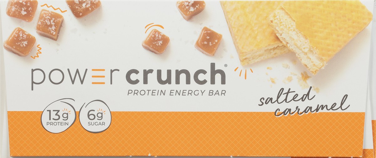 slide 11 of 11, Power Crunch Salted Caramel Protein Energy Bar 12 - 1.4 oz Bars, 12 ct