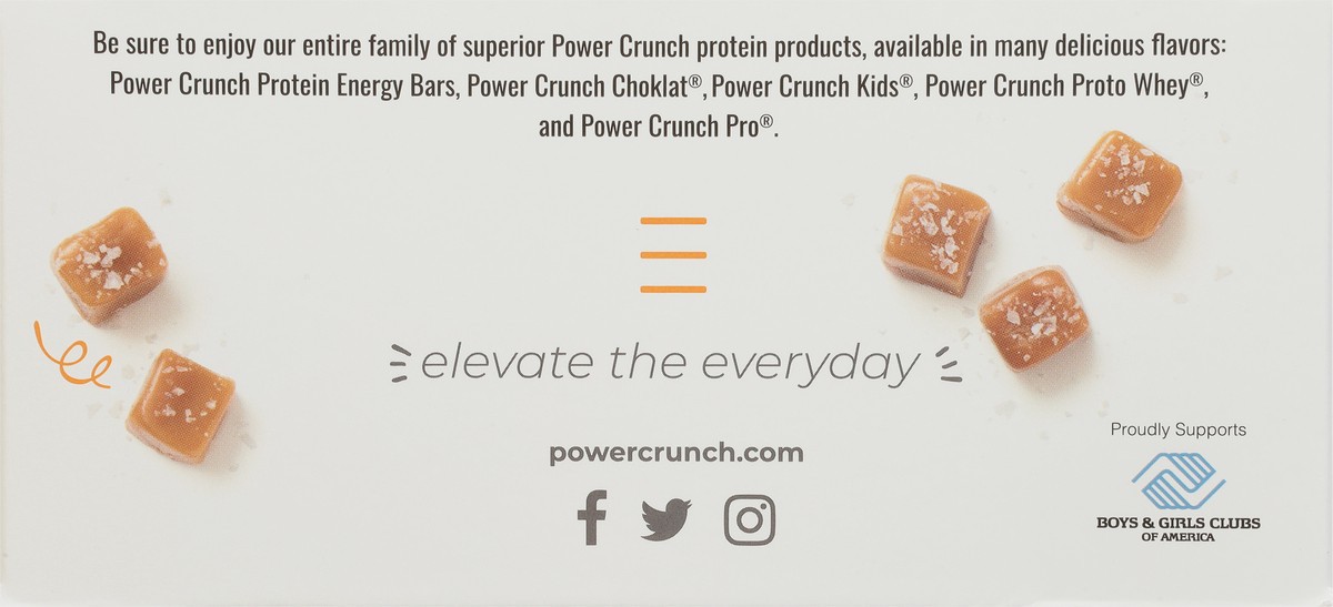 slide 6 of 11, Power Crunch Salted Caramel Protein Energy Bar 12 - 1.4 oz Bars, 12 ct