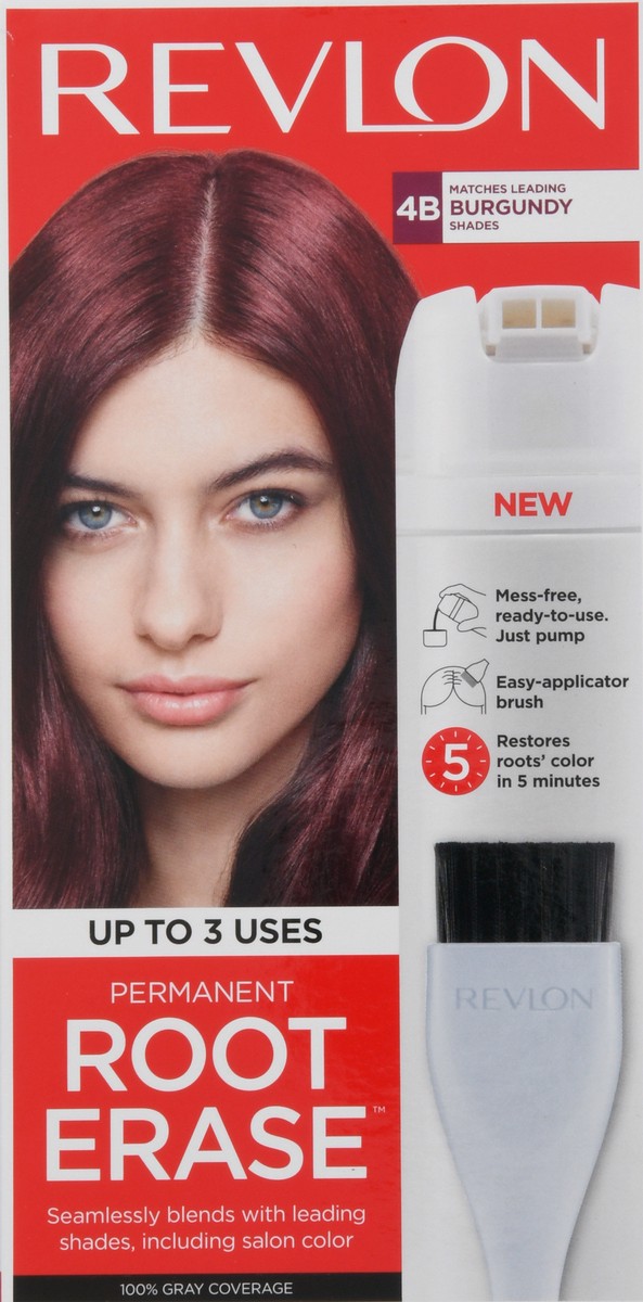 slide 4 of 13, Revlon Root Erase Burgundy 4B Permanent Hair Color 1 ea, 1 ea