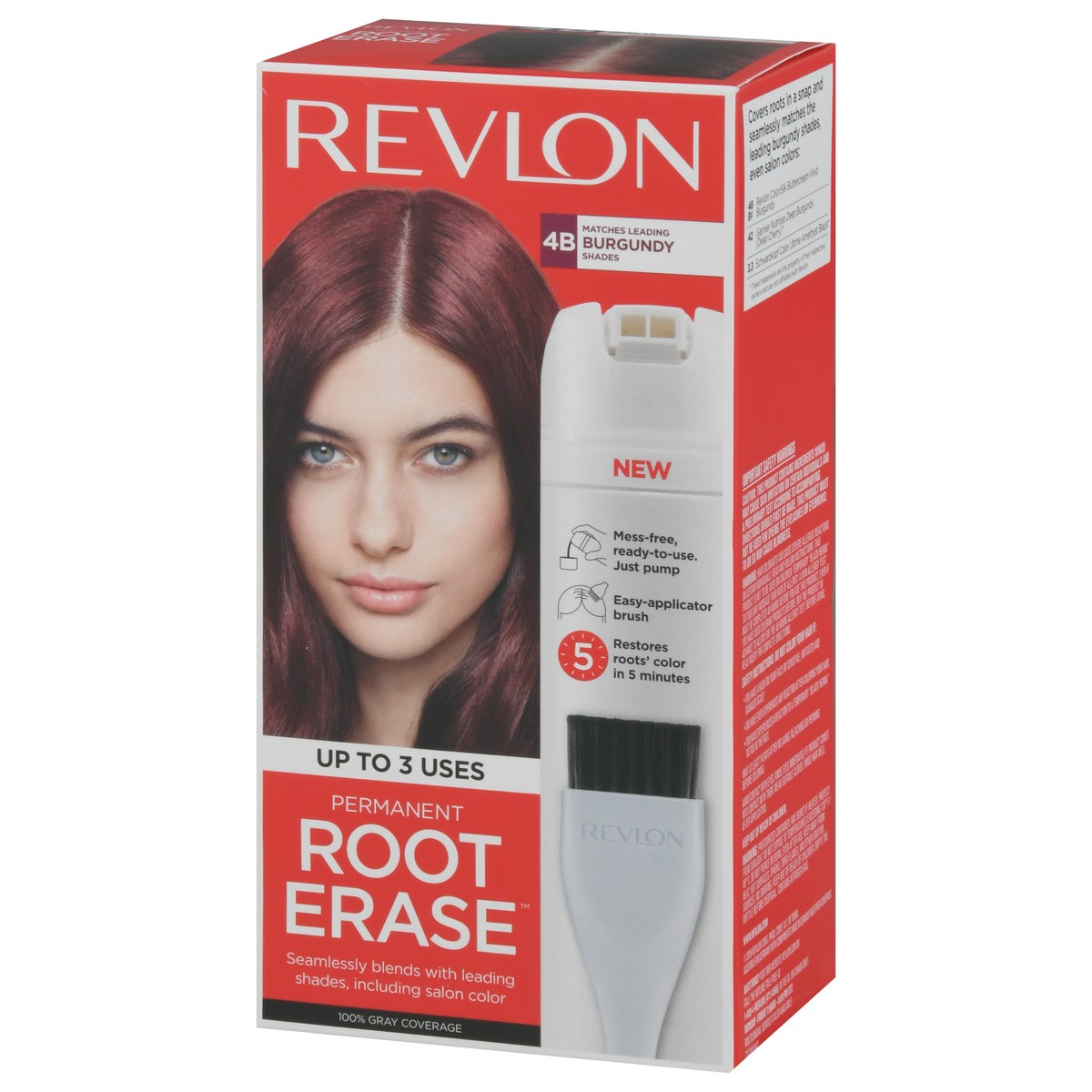 slide 7 of 13, Revlon Root Erase Burgundy 4B Permanent Hair Color 1 ea, 1 ea