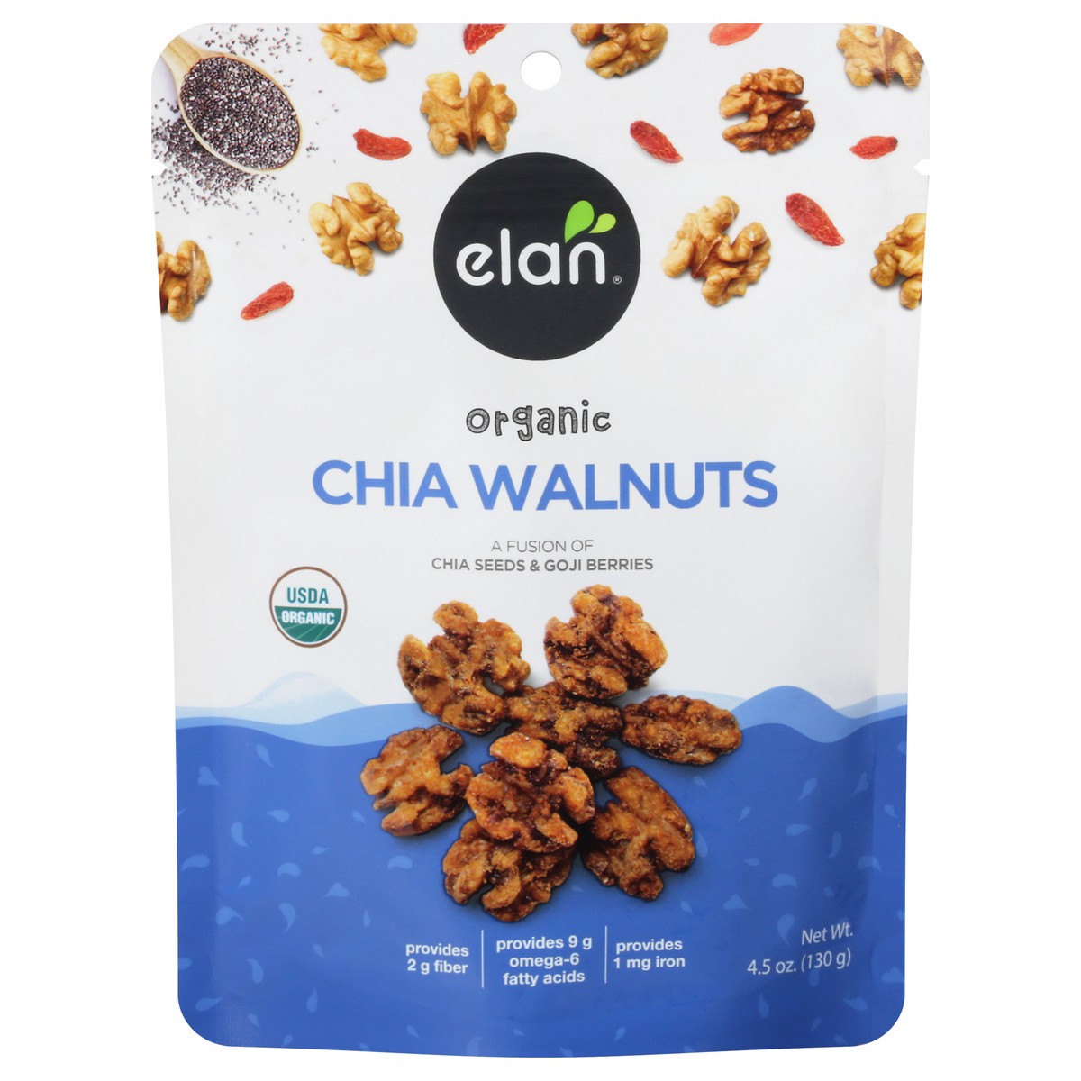 slide 5 of 14, Elan Organic Chia Walnut 4.5 oz, 4.5 oz