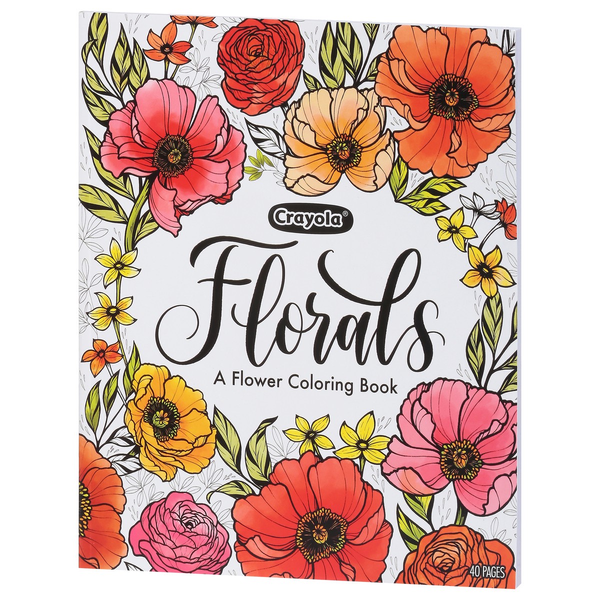 slide 9 of 9, Crayola Florals Coloring Book 1 ea, 1 ct