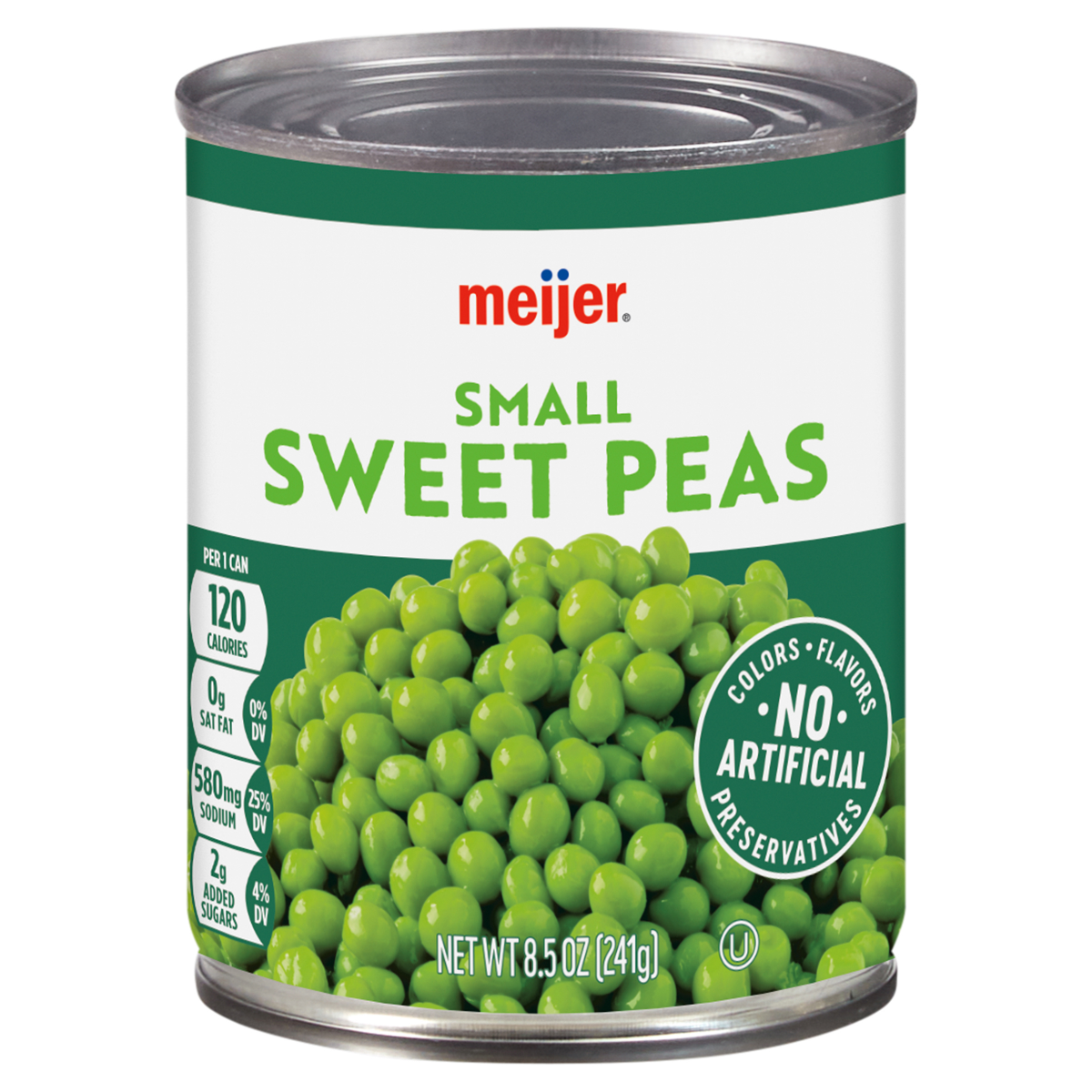 slide 1 of 4, Meijer Very Young Small Canned Sweet Peas, 8.5 oz