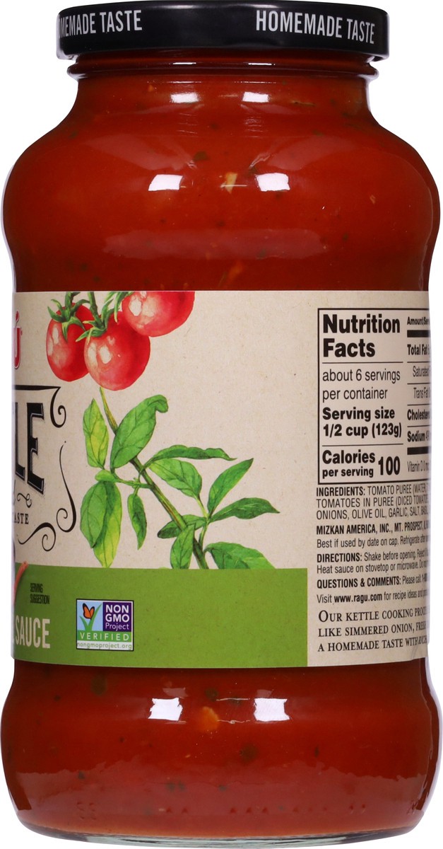slide 9 of 9, Ragu Kettle Cooked Tomato Basil Sauce - 24 oz, 24 oz