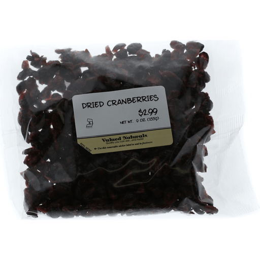 slide 4 of 4, Valued Naturals Dried Cranberries, 9 oz