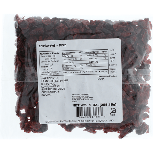 slide 3 of 4, Valued Naturals Dried Cranberries, 9 oz