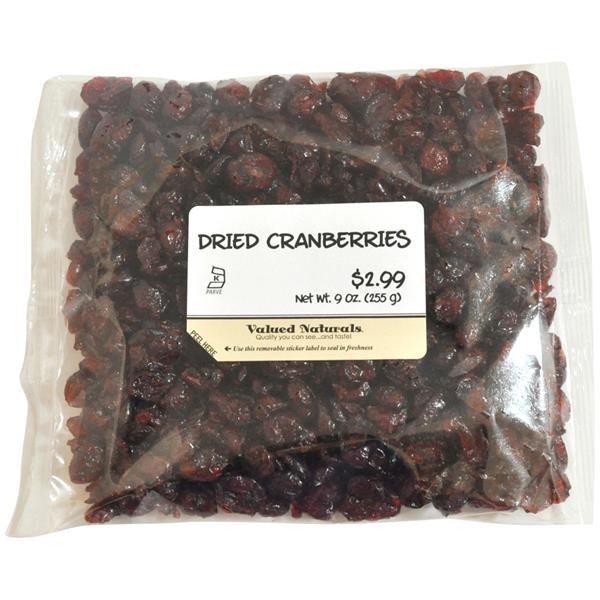 slide 1 of 1, Valued Naturals Dried Cranberries, 9 oz