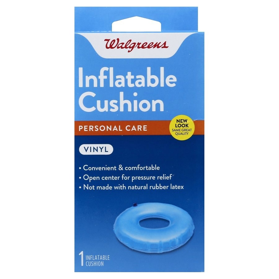 slide 1 of 1, Walgreens Vinyl Inflatable Cushion, 1 ct