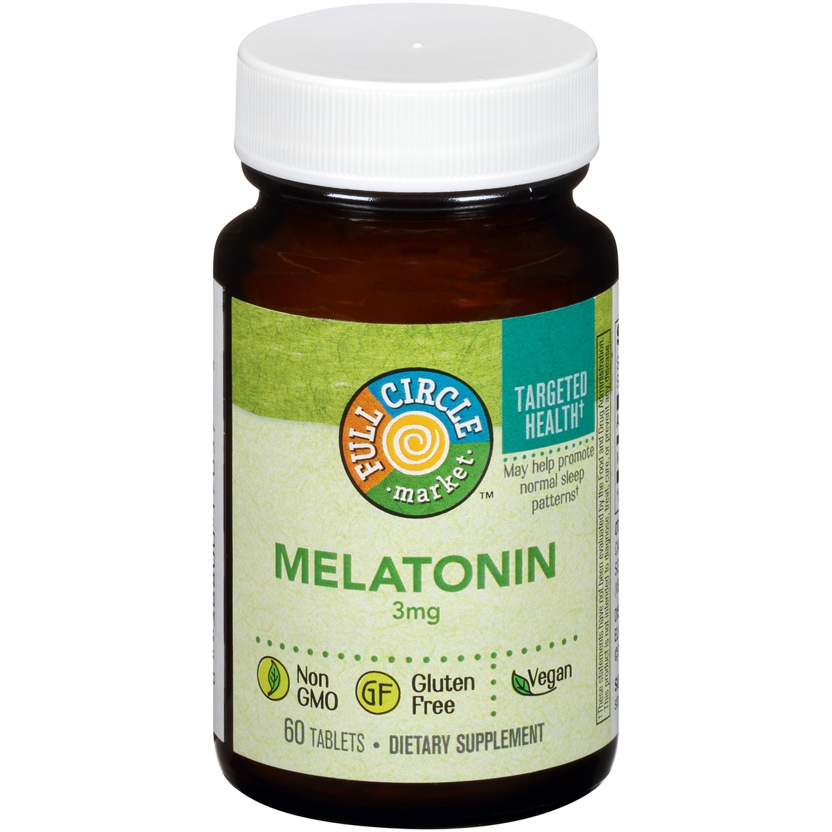 slide 1 of 1, Full Circle Market Melatonin, 60 ct; 3 mg