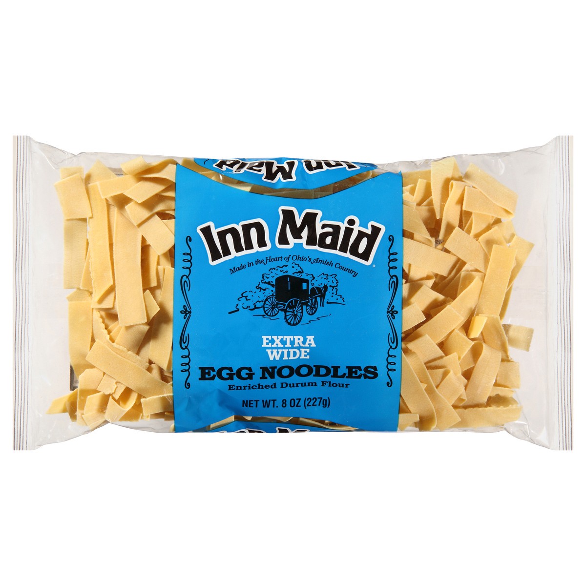 slide 1 of 13, Inn Maid Extra Wide Egg Noodles 8 oz. Bag, 8 oz