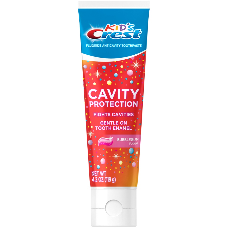 slide 1 of 2, Crest Kid's Cavity Protection Gel Bubblegum Toothpaste, 4.2 oz