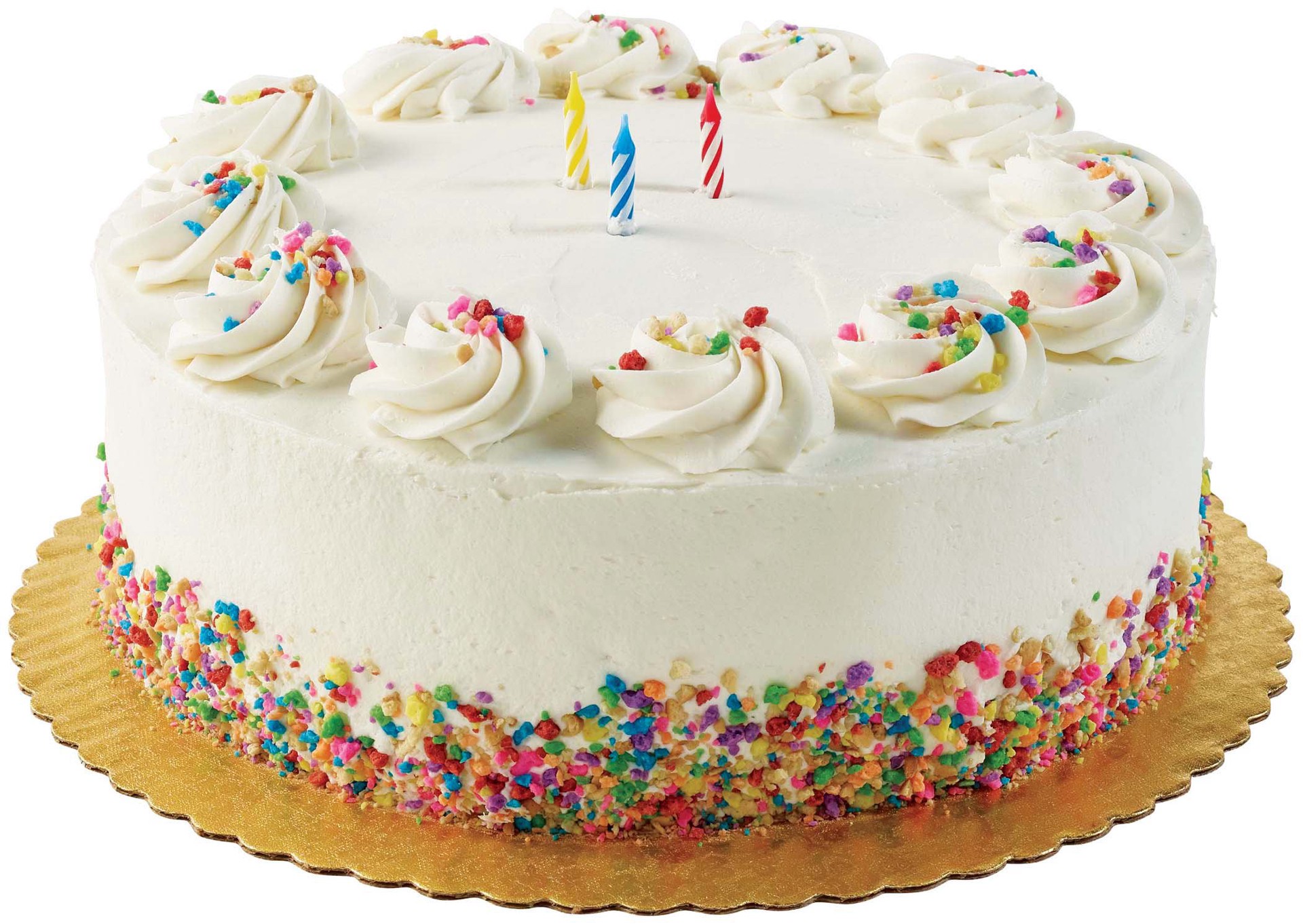 slide 1 of 1, H-E-B Bakery Birthday Cake, 10 in