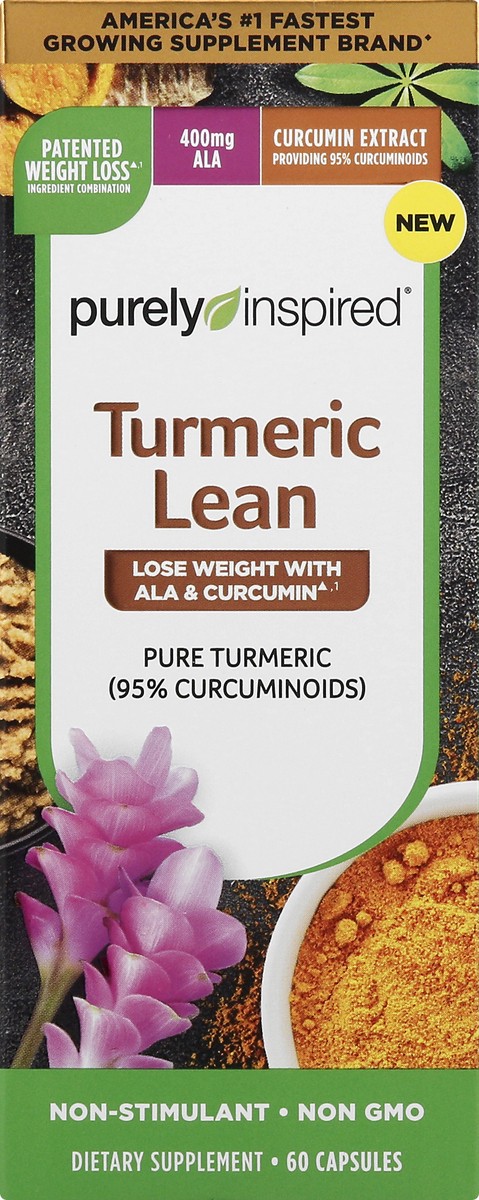 slide 6 of 6, Purely Inspired Turmeric Lean, Capsules, 60 ct
