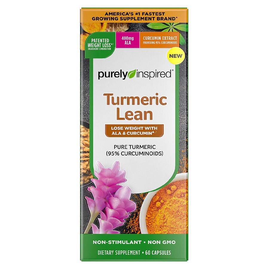 slide 1 of 6, Purely Inspired Turmeric Lean, Capsules, 60 ct