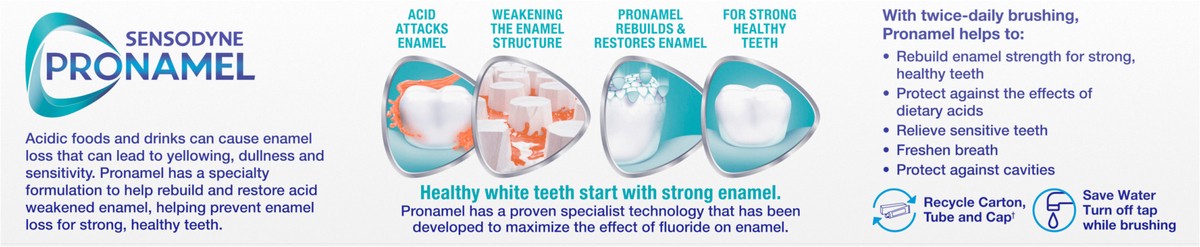 slide 4 of 9, Sensodyne Pronamel Fresh Breath Enamel Toothpaste for Sensitive Teeth, Fresh Wave - 4 Ounces, 4 oz