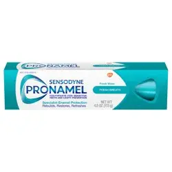 Sensodyne Pronamel Fresh Breath Enamel Toothpaste for Sensitive Teeth, Fresh Wave - 4 Ounces