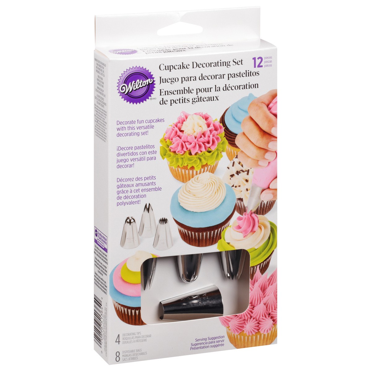 slide 8 of 9, Wilton 12 Pieces Cupcake Decorating Set 1 ea, 1 ct