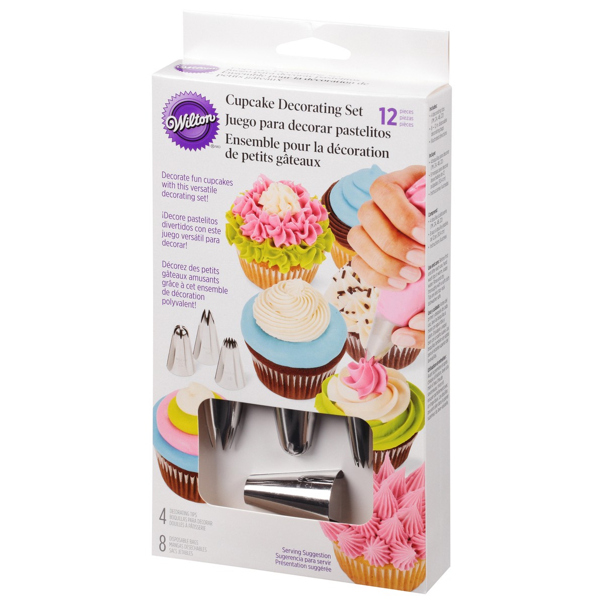 slide 9 of 9, Wilton 12 Pieces Cupcake Decorating Set 1 ea, 1 ct