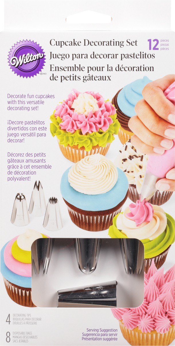 slide 4 of 9, Wilton 12 Pieces Cupcake Decorating Set 1 ea, 1 ct