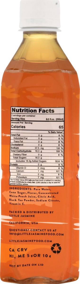 slide 4 of 12, Little Jasmine White Peach Black Tea - 16.9 oz, 16.9 oz