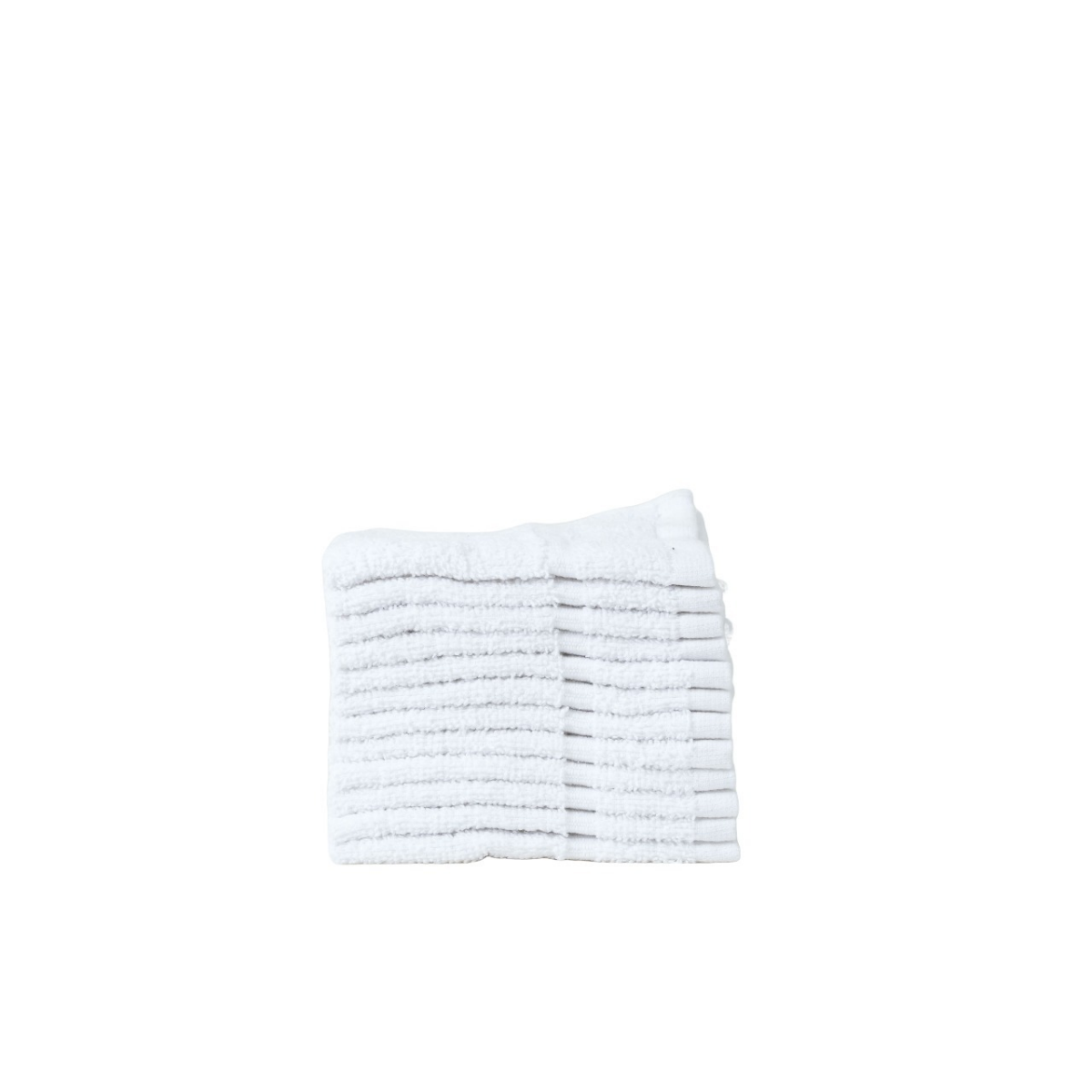 slide 8 of 9, R+R Washcloth White, 12 ct