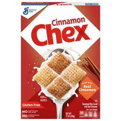 Cinnamon Chex Cereal, Gluten Free Breakfast Cereal, Made with Whole Grain, 12 oz