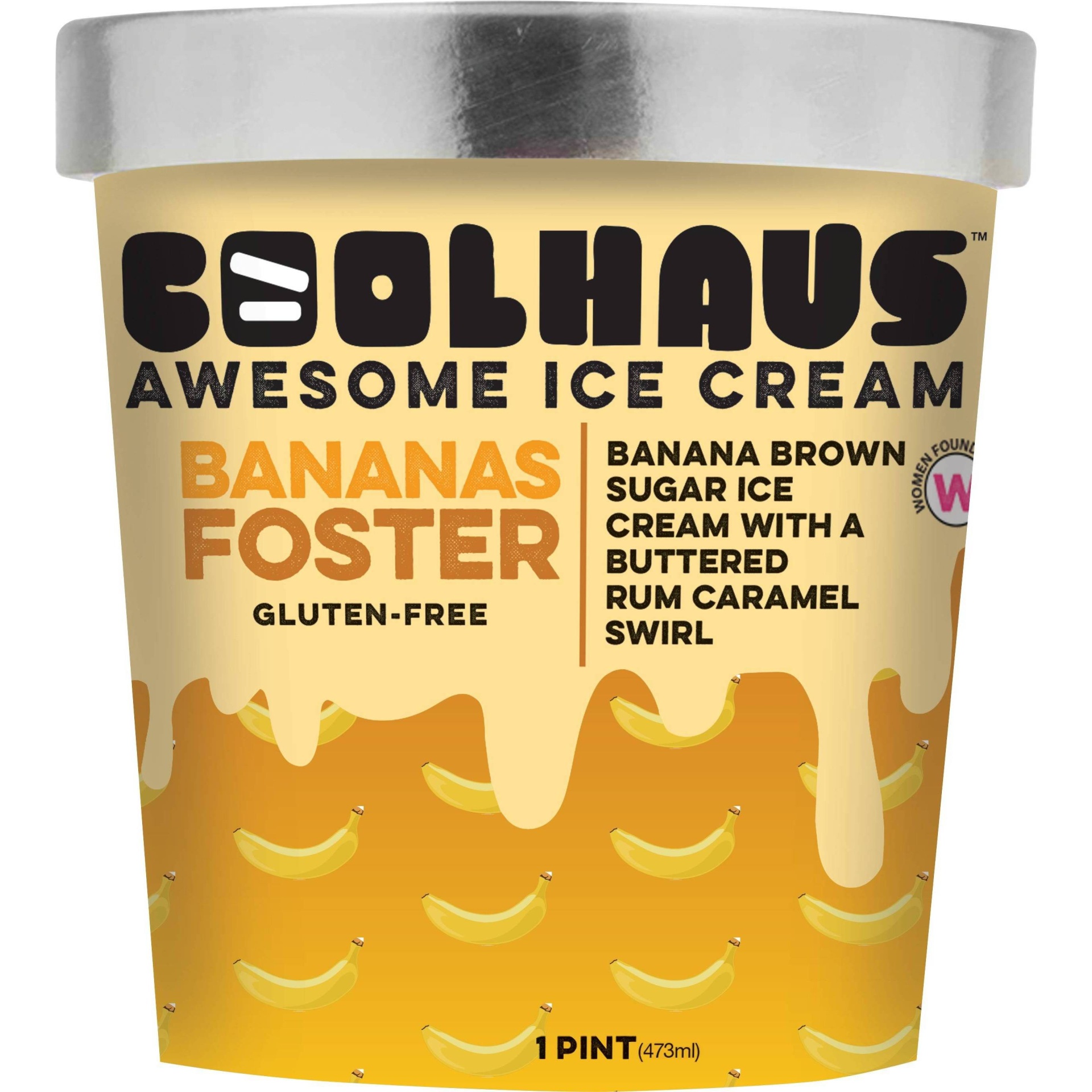 slide 1 of 1, Coolhaus Bananas Foster Ice Cream, 1 pint