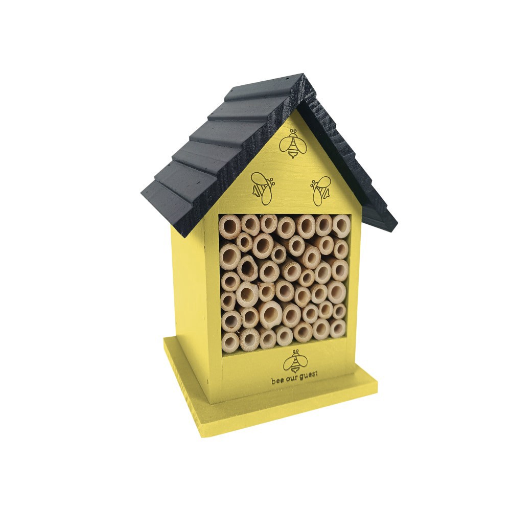 slide 1 of 1, Bambeco Bee House - Yellow, 8 in