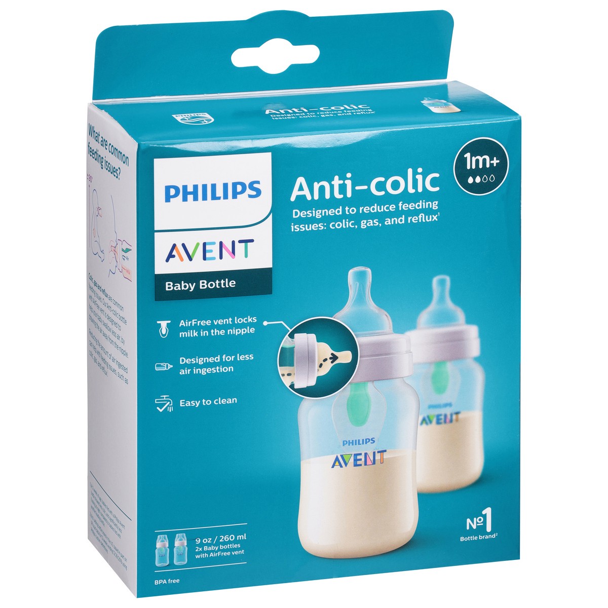 slide 5 of 12, Philips Avent 1m+ Anti-Colic Baby Bottle 2 ea, 2 ct
