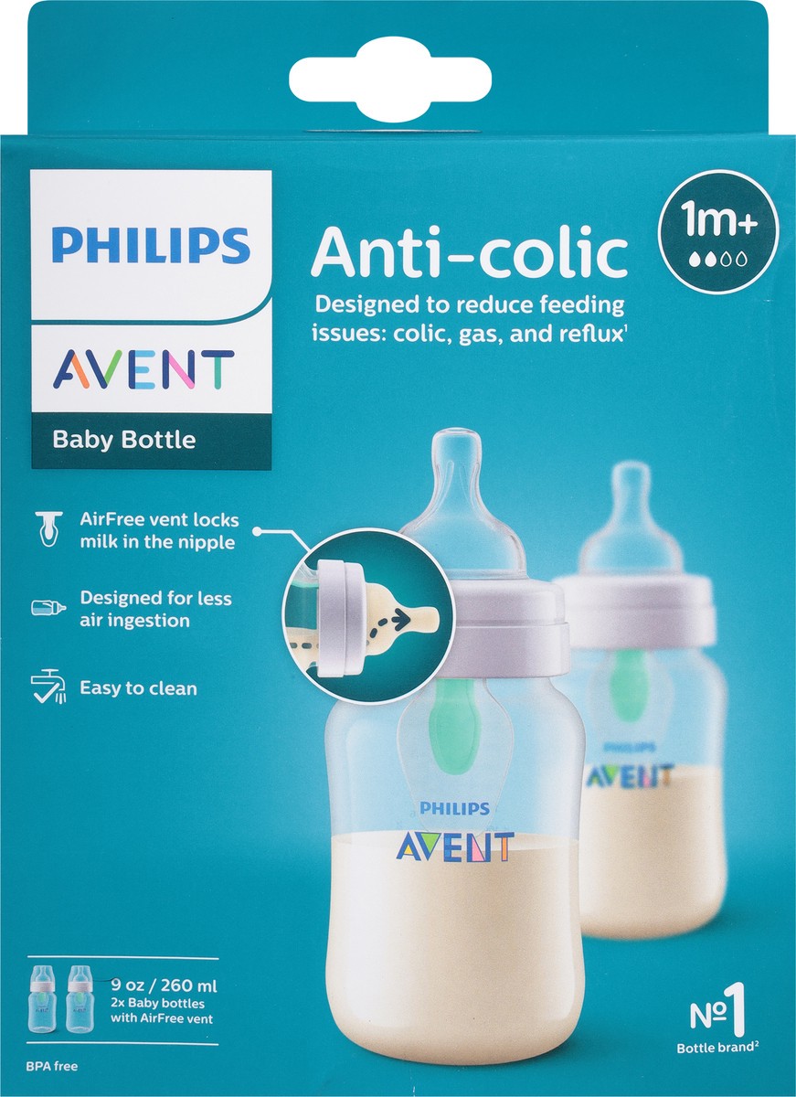 slide 11 of 12, Philips Avent 1m+ Anti-Colic Baby Bottle 2 ea, 2 ct