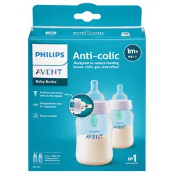 Philips Avent 1m+ Anti-Colic Baby Bottle - 2 ea