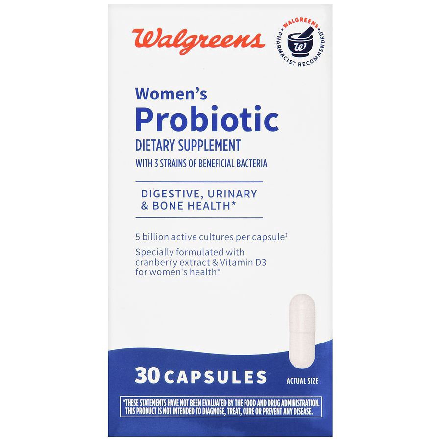slide 5 of 5, Walgreens Women's Probiotic 5 Billion CFU Capsules, 30 ct