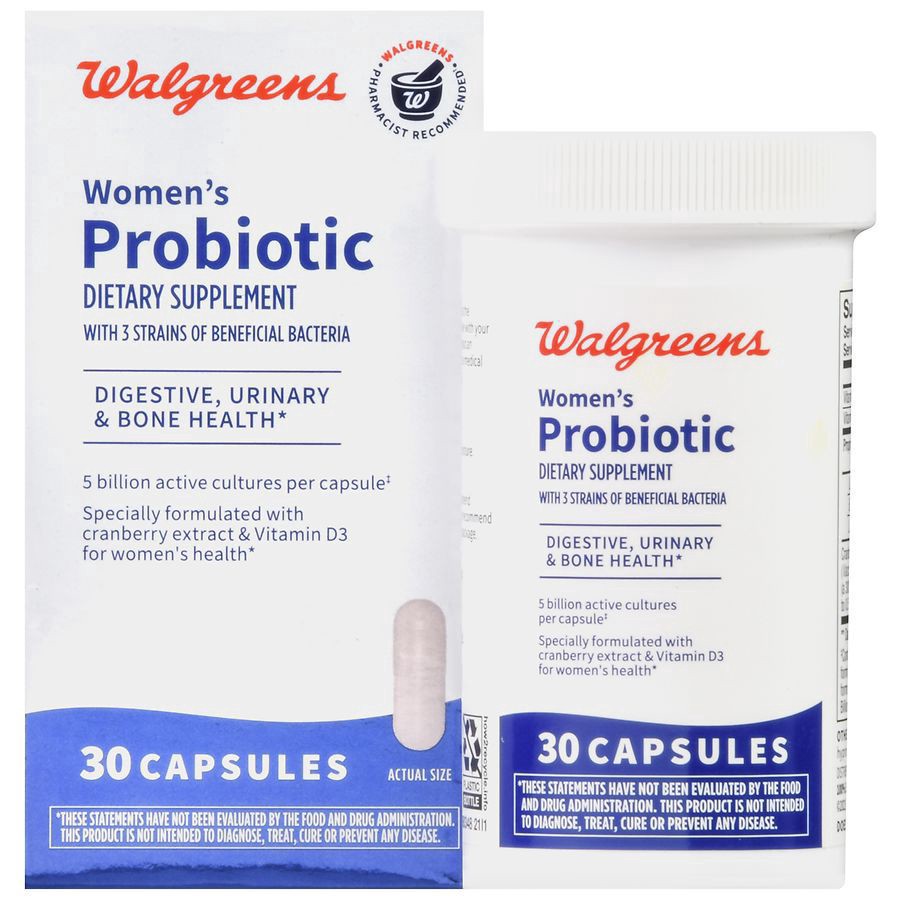slide 1 of 5, Walgreens Women's Probiotic 5 Billion CFU Capsules, 30 ct