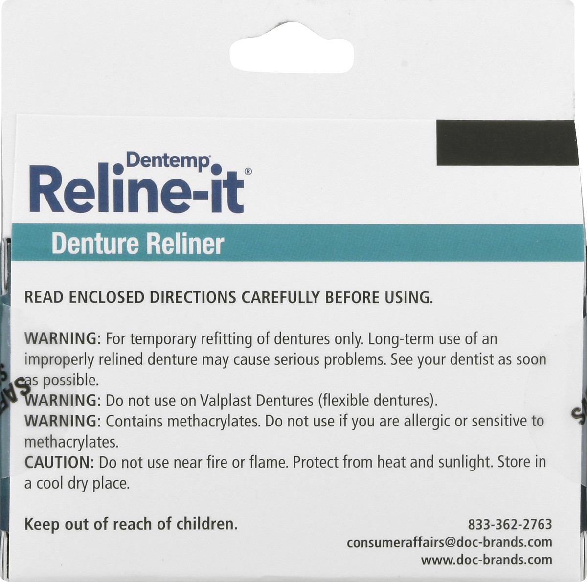 slide 6 of 11, Dentemp Reline-It Zinc-Free Formula Denture Reliner 1 Each, 2 ct