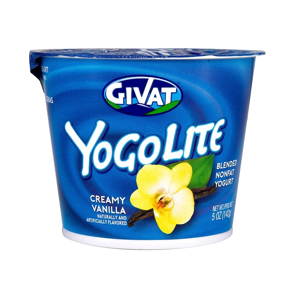slide 1 of 1, Givat Yogolite Nonfat Yogurt - Vanilla, 5 oz