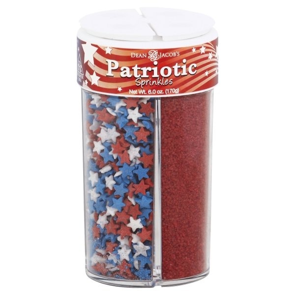 slide 1 of 1, Dean Jacob's Sprinkles Patriotic Stars, 6 oz