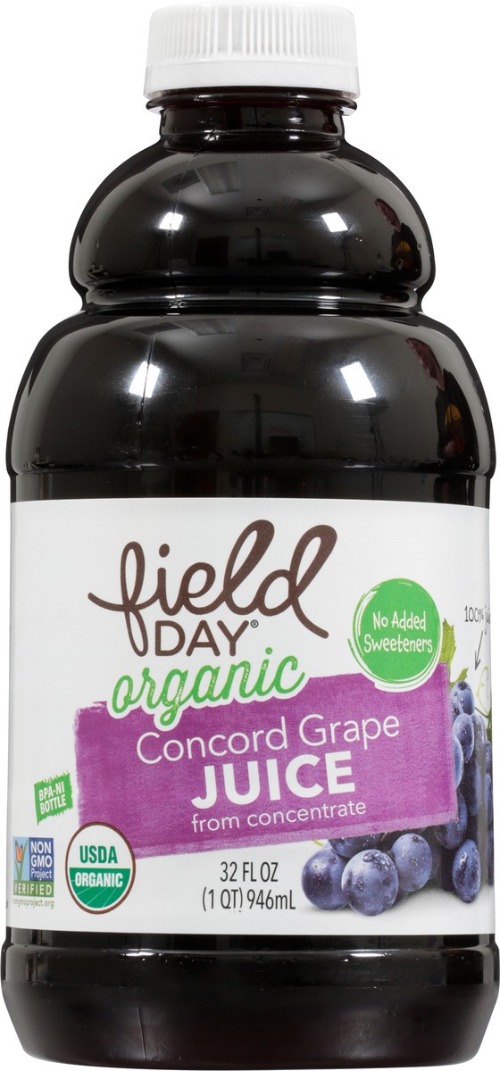 slide 9 of 14, Field Day Organic Concord Grape Juice - 32 fl oz, 32 fl oz