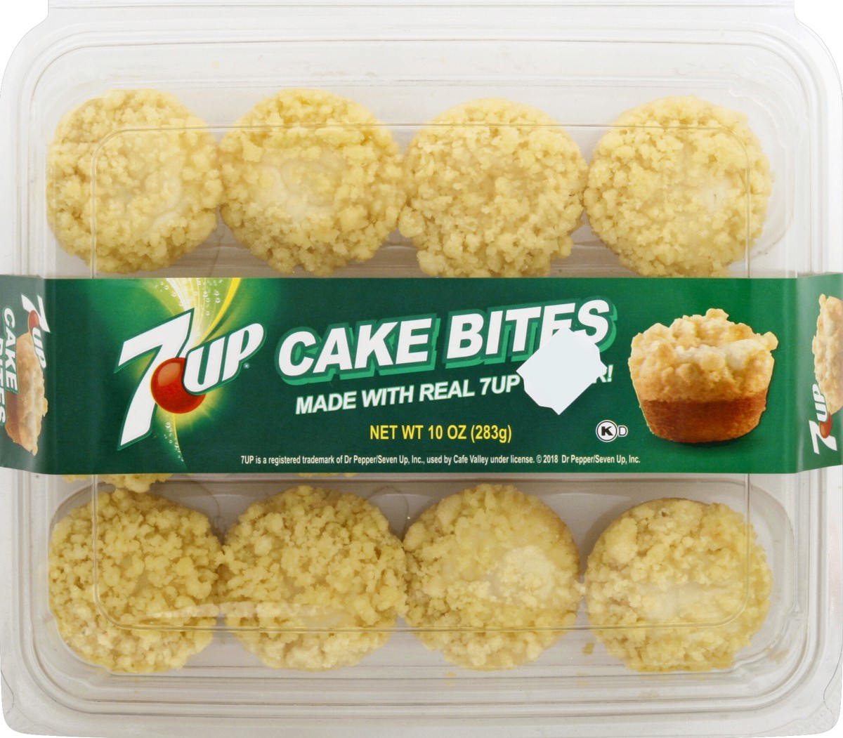 slide 1 of 6, Cafe Valley Bakery Coffee Cake Bites 7up Cream Cheese - 284 Gram, 12 ct