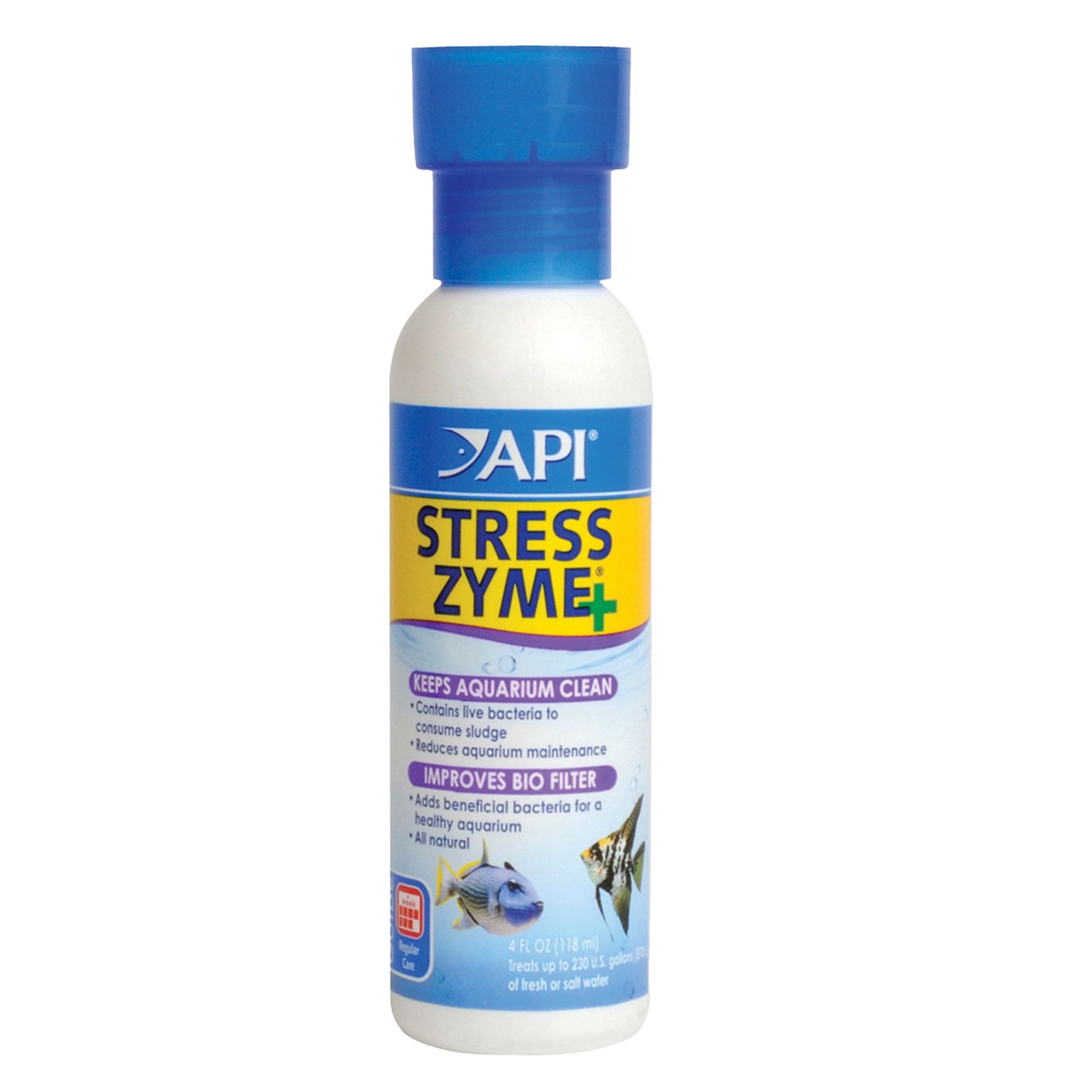 slide 1 of 1, API Stress Zyme Aquarium Water Conditioner, 4 fl oz