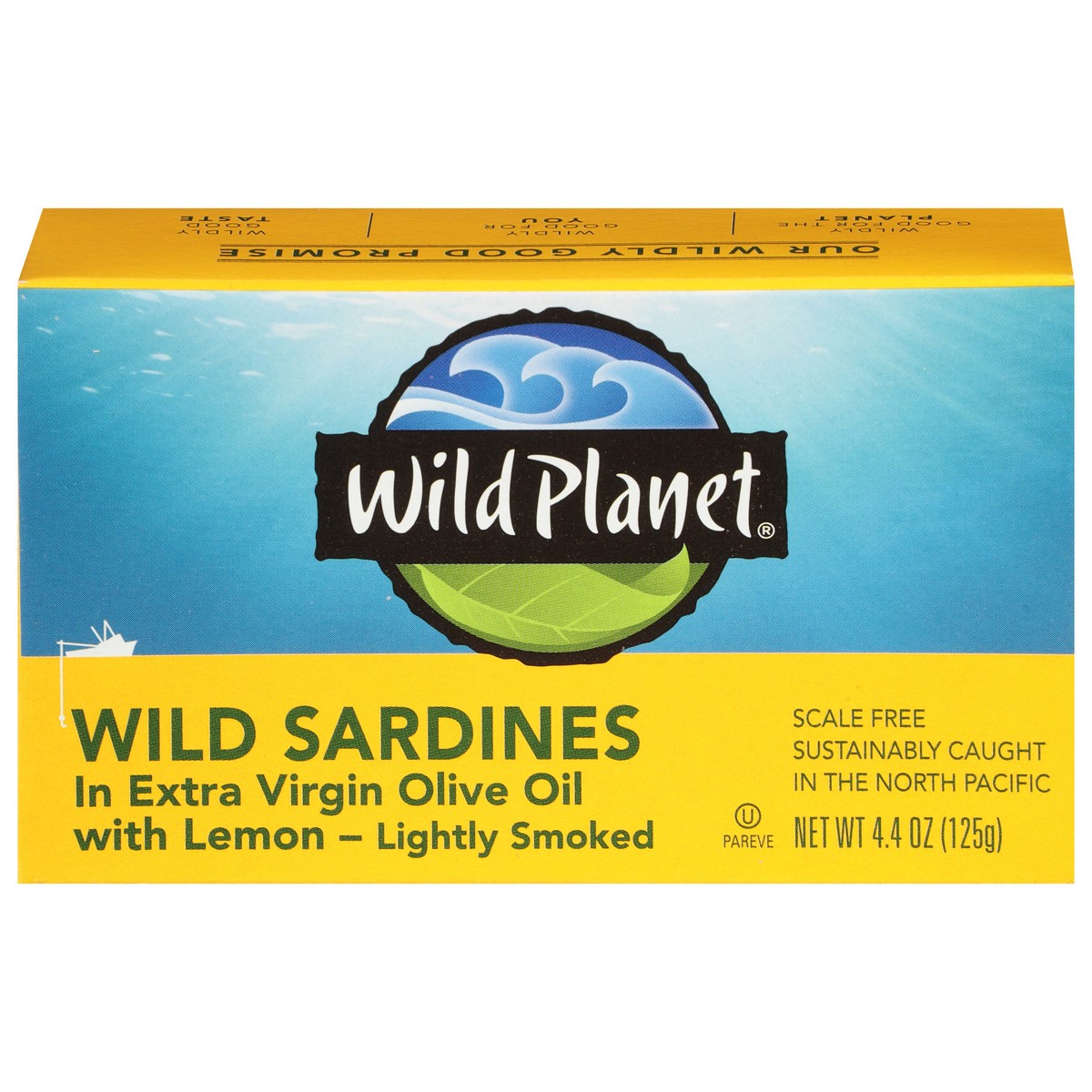 slide 1 of 1, Wild Planet Wild Sardines In Extra Virgin Olive Oil With Lemon - Lightly Smoked, 4.4 oz