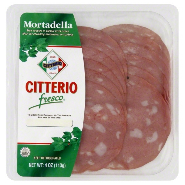 slide 1 of 1, Citterio Fresco Mortadella, 4 oz