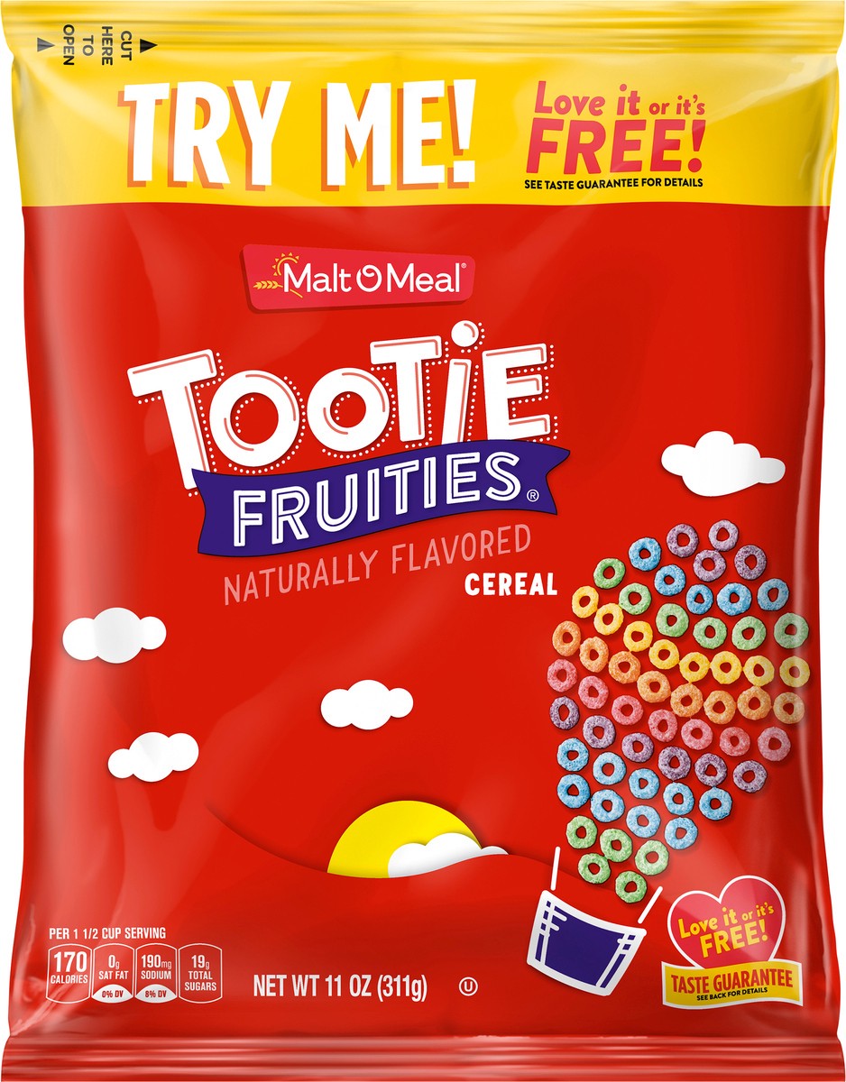 slide 4 of 12, Malt-O-Meal Tootie Fruities Kids Breakfast Cereal, 11 Ounce - 1 count, 11 oz