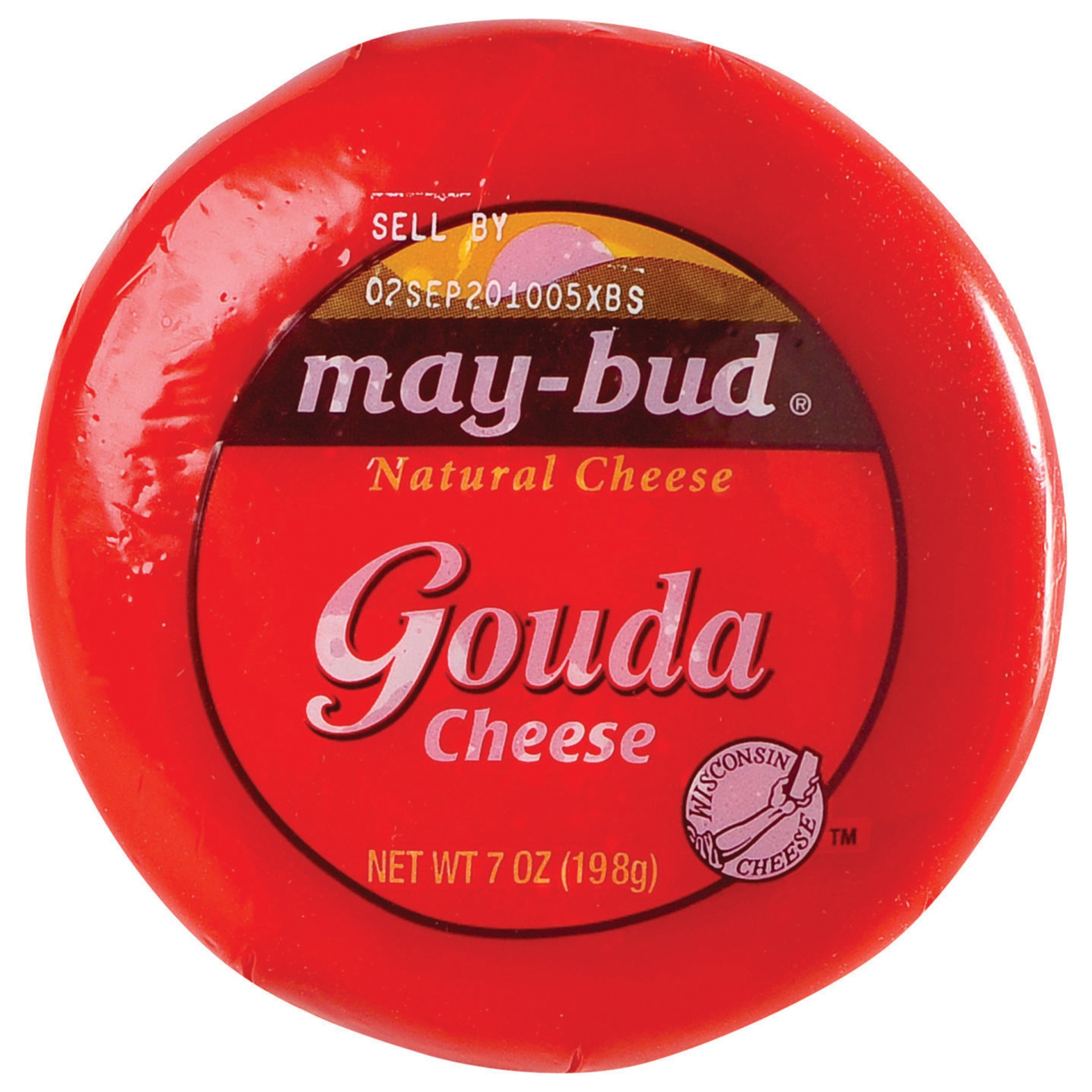 slide 1 of 3, May-Bud Gouda Cheese Block, 7 oz