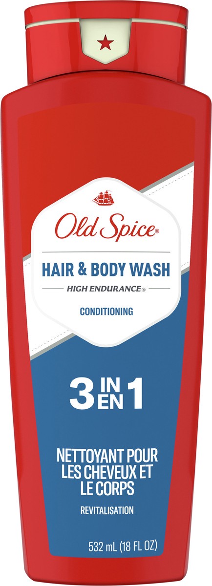 slide 3 of 3, Old Spice High Endurance Hair & Body Wash Conditioner for Men, 18 FL OZ, 18 fl oz